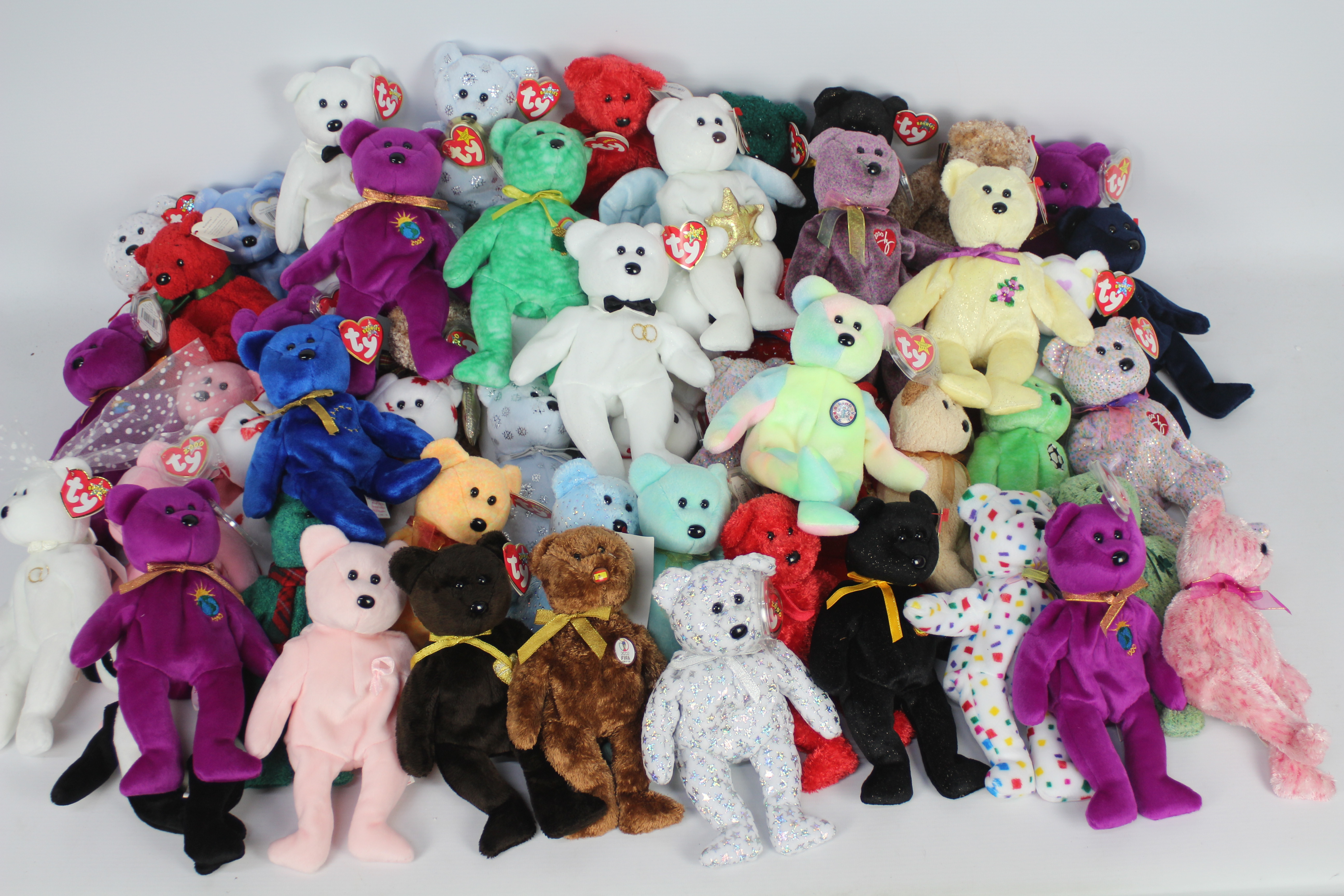 Ty Beanie - The Beanie Babies Collection - A large quantity of 55 x first generation Ty Beanie Baby