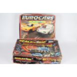 Scalextric - 2 x boxed sets # C805 Eurocars and # C650 Banger Raceway.