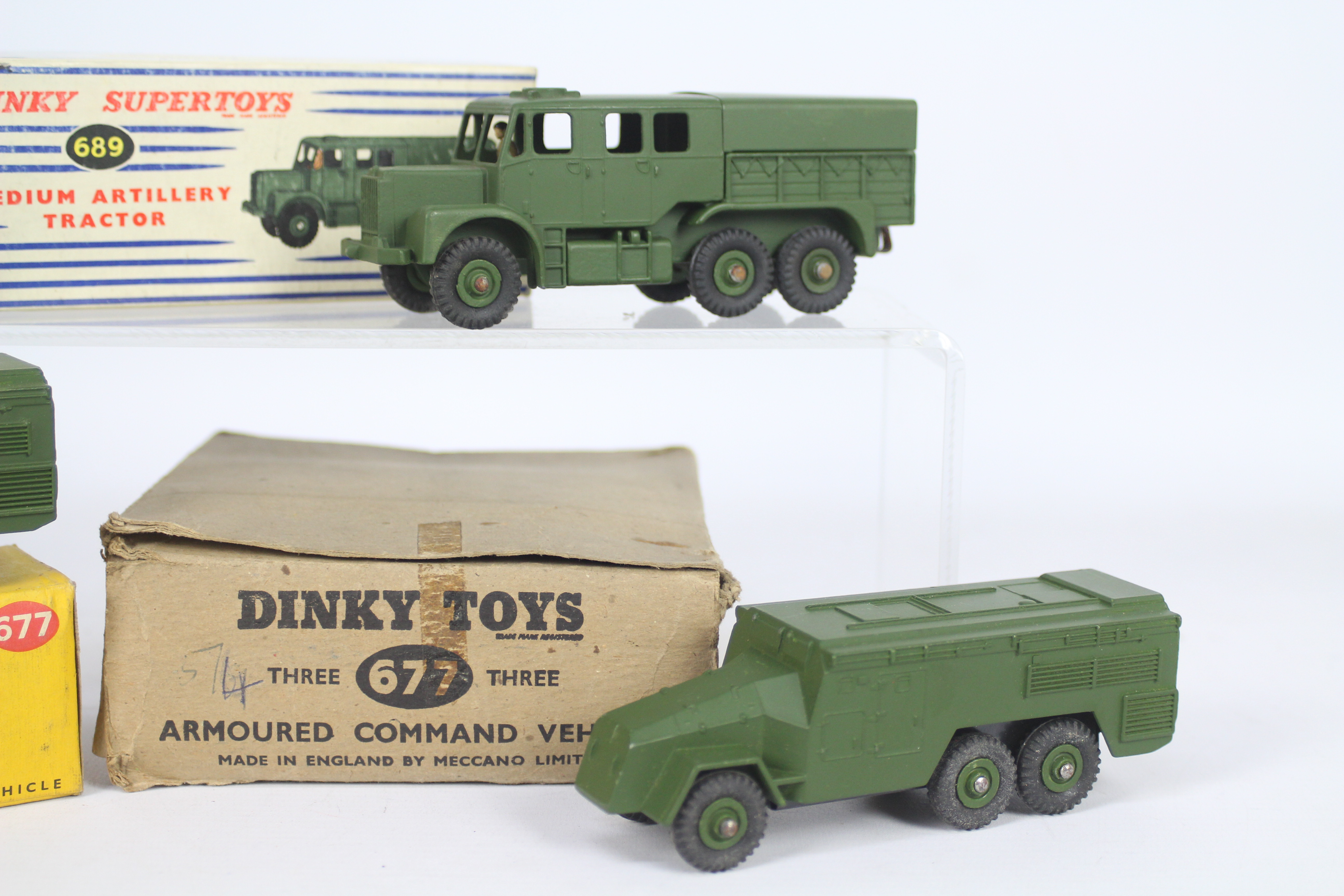 Dinky - 3 x Military vehicles two of which are boxed and one is loose, - Image 3 of 3