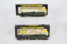 Graham Farish - two N gauge model locomotives with tenders,