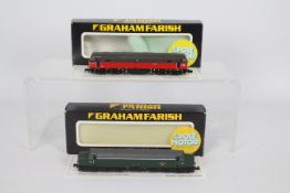 Graham Farish - two N gauge model diesel electric locomotives, class 47 'Track 29' Parcels,