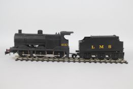 Lima - An unboxed Lima O gauge Class 4F 0-6-0 steam locomotive and tender Op.No.