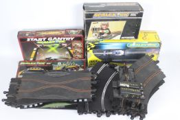 Scalextric - A large quantity of used Scalextric track, a 49 x 38 x 25 cm box full,
