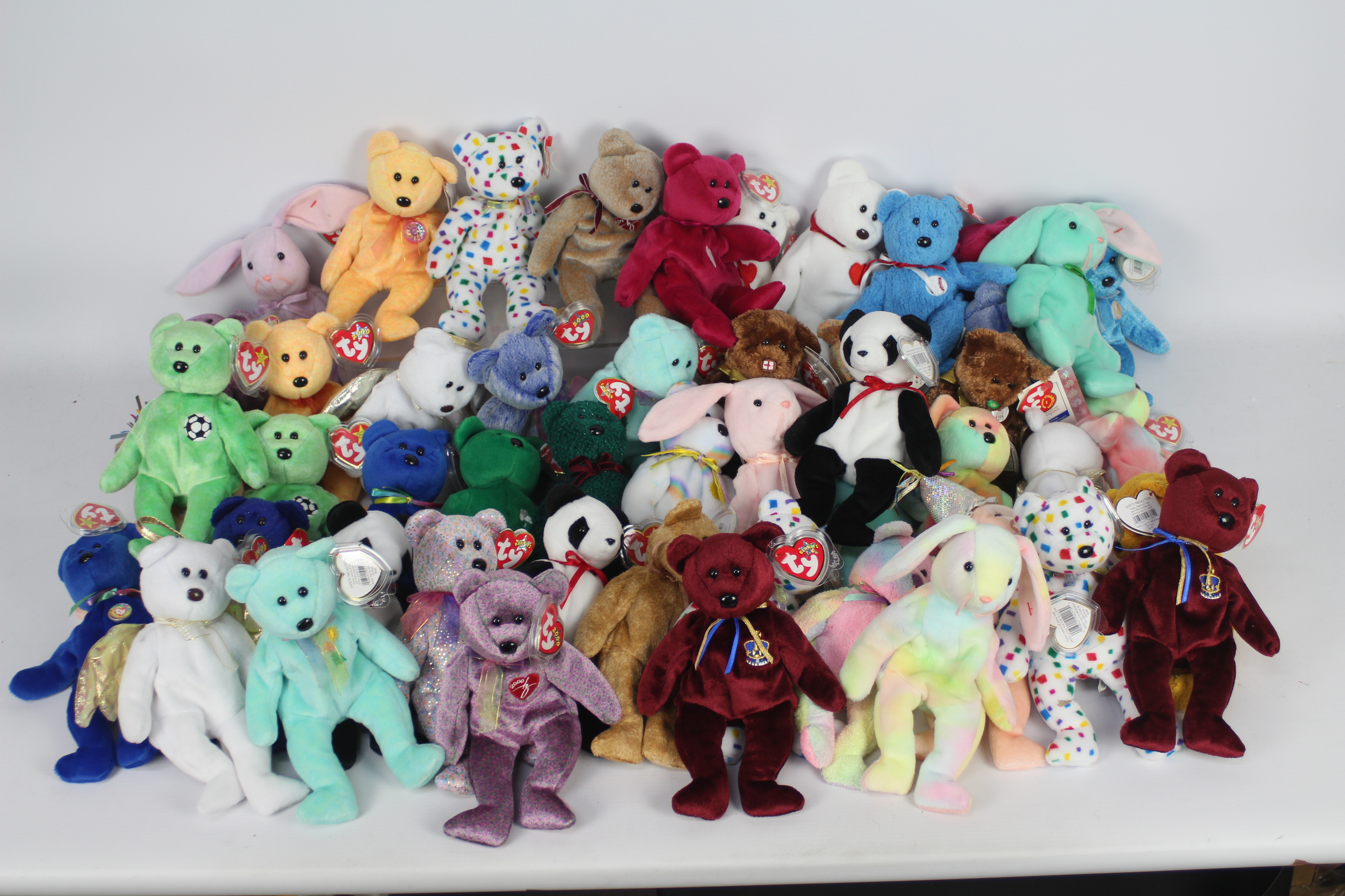 Ty Beanie - The Beanie Babies Collection - A large quantity of 50 x first generation Ty Beanie Baby