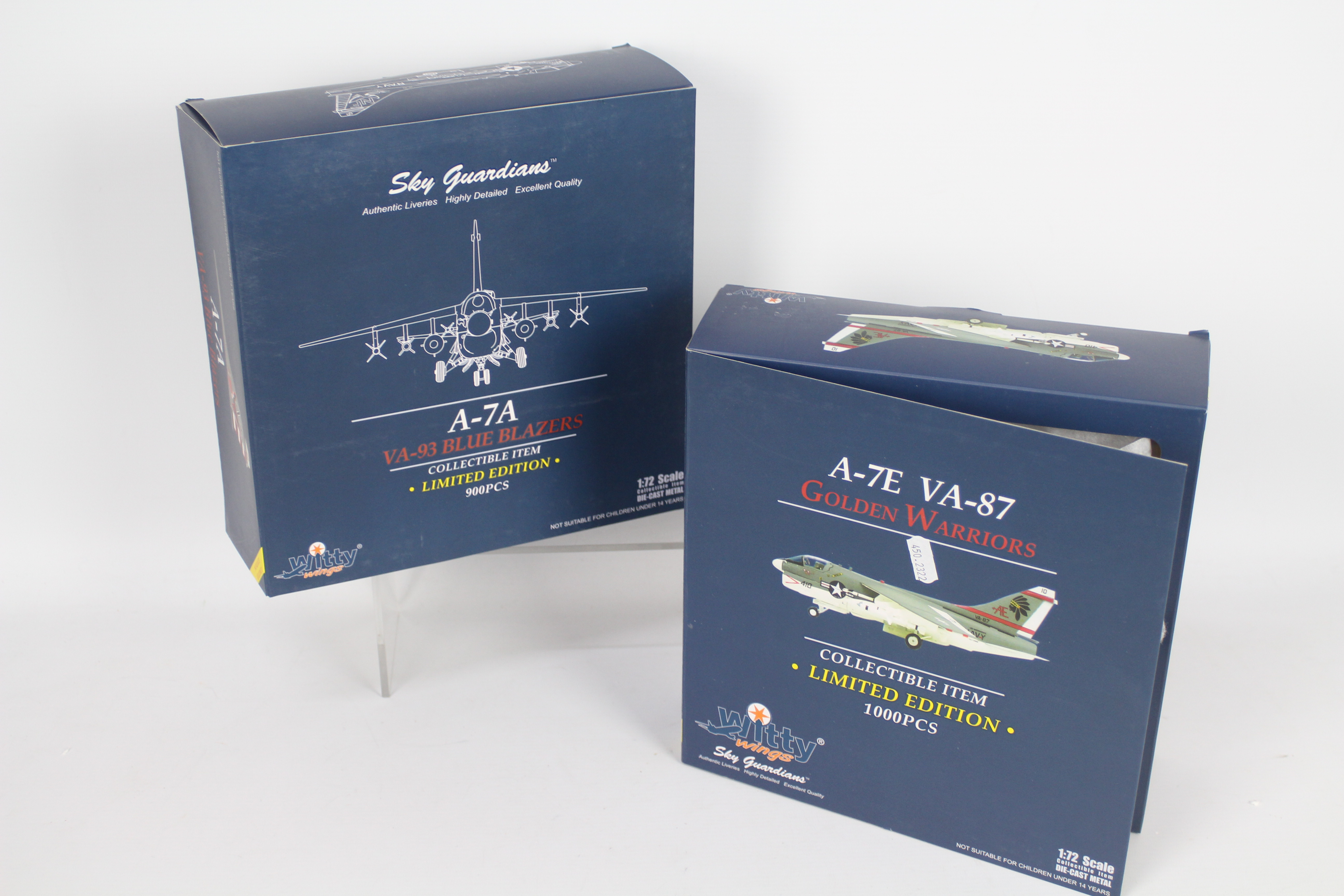 Witty Wings - two 1:72 scale modelscomprising A-7E VA-87 Golden Warriers issued in a , - Image 4 of 4