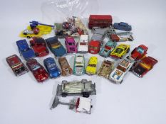 Dinky - Corgi - 14 x unboxed incomplete vehicles and a quantity of loose parts.