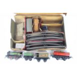 Hornby - A boxed Hornby clockwork O gauge train set in an 'Austen Reed' branded box.