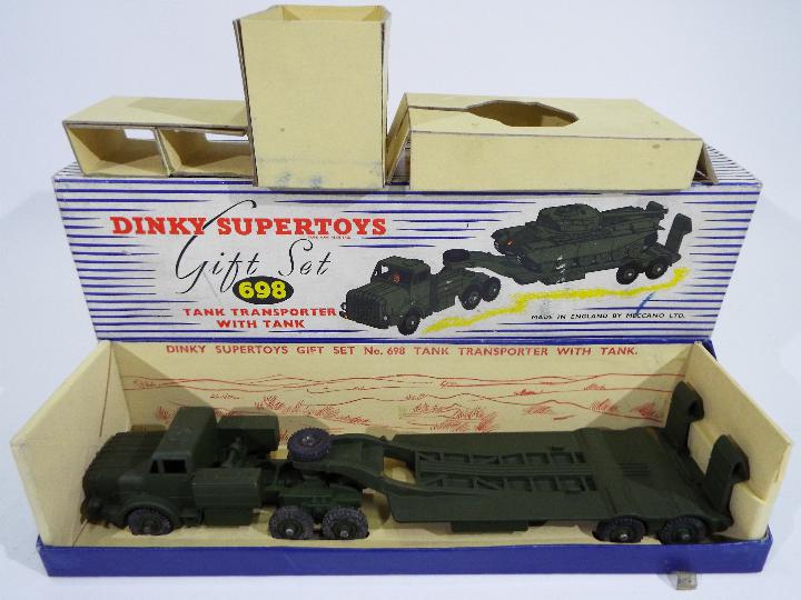 Dinky - 2 x boxed incomplete # 698 Mighty Antar Tank Transporter Gift Sets which are both without - Image 3 of 4