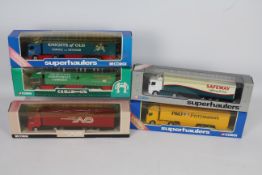 Corgi - 5 x boxed Superhaulers trucks including # TY86611 Scania curtainside Knights Of Old,