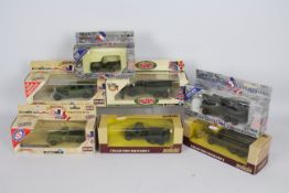 Solido - Seven boxed diecast military vehicles by Solido.