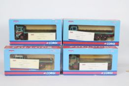 Corgi - 4 x boxed 70 th Anniversary of Pollock Transport platform lorries.