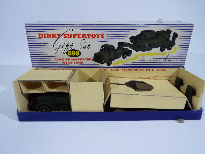 Dinky - 2 x boxed incomplete # 698 Mighty Antar Tank Transporter Gift Sets which are both without - Image 2 of 4