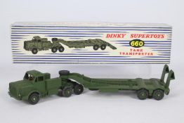 Dinky - A boxed Mighty Antar Tank Transporter with a unique feature. # 660.