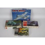 Frog, Airfix, Hobby Boss - A collection of plastic model kits in various scales.