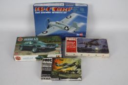 Frog, Airfix, Hobby Boss - A collection of plastic model kits in various scales.