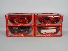 Solido - Four boxed 1:18 scale Solido 'Coca Cola' vehicles.