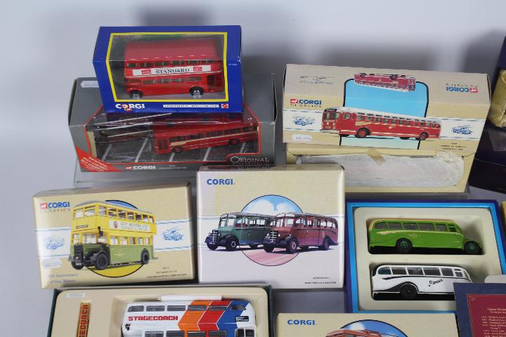 Corgi - 10 x boxed bus and tram models in various scales including # 97095 Lancashire Holiday Set - Image 2 of 4