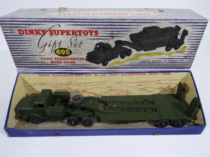 Dinky - 2 x boxed incomplete # 698 Mighty Antar Tank Transporter Gift Sets which are both without - Image 4 of 4