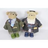 Gabrielle Designs - Two vintage 1987 Gabrielle Designs 'Barbour' bears.