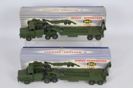 Dinky - 2 x boxed Mighty Antar Tank Transporters. # 660.