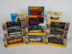 Corgi - 12 x boxed tram models in 1:76 scale including # limited edition OM44009 Blackpool Brush