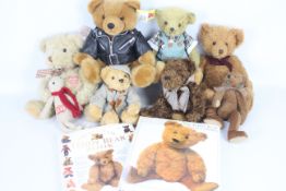 Russ Bears, Creature Comforts, Others - A collection of eight soft plush collectable bears,