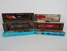 Athearn - Bachmann - 4 x boxed H0 gauge locos including Canadian National C44-9WL,