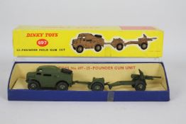 Dinky - A boxed 25-Pounder Field Gun Set # 697.