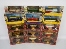 Corgi - 15 x boxed Tram models in 1:76 scale including # OM43512 Blackpool Balloon tram in Little