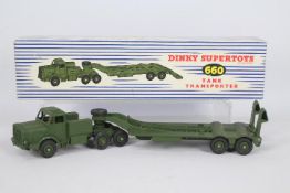 Dinky - A boxed Mighty Antar Tank Transporter. # 660.