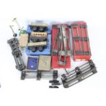 Hornby, Meccano - A collection of boxed and unboxed Hornby O gauge accessories, track,