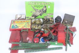 Meccano - A box of assorted Meccano part