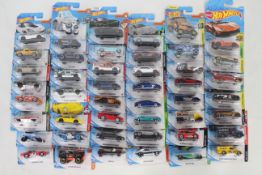 Hot Wheels - 50 x unopened carded models including Corvette C7 Z06 # GHC89-D521,
