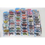 Hot Wheels - 50 x unopened carded Hot Wheels models including Ford Mustang GT in Gulf livery #