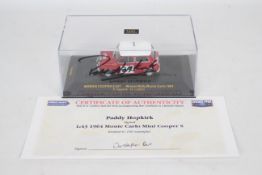 Ixo - A limited edition boxed 1:43 scale Mini Cooper S number 37 winning car of the 1964 Monte