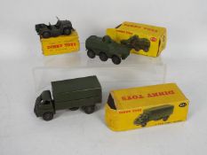 Dinky Toys - Three boxed Dinky military vehicles.