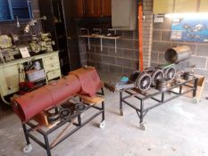 A rolling chassis, boiler,