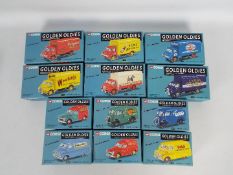 Corgi - A collection of 12 diecast model vehicles from Corgi's 'Golden Oldies' series.