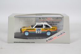 Ixo - KMD Models - A boxed limited edition Ford Escort Mk2 rally car as driven by Russell Brookes