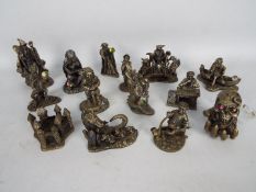 The Tudor Mint - Myth And Magic - 14 x unboxed figures including Gandalf, The Skull Holder # 3161,