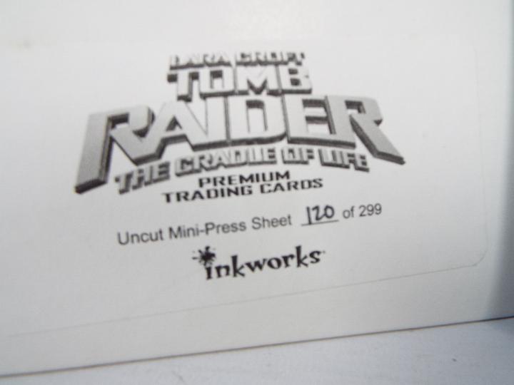 Inkworks - A limited edition Tomb Raider The Cradle Of Life uncut mini press sheet which is - Image 4 of 5