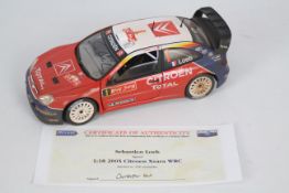 Solido - A signed limited edition 1:18 scale dirty finish 2005 Citroen Xsara WRC signed on the