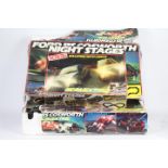 Scalextric - 3 x classic Ford sets in 1:32 scale, # C.740 Ford Escort Night Stages, # C.