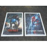 Two frames posters depicting 'The Amazing Spider Man' and 'Iron Man'.