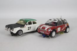 Scalextric - 2 x unboxed cars in 1:32 scale a vintage Ford Escort Mk1 RS 1600 # C.