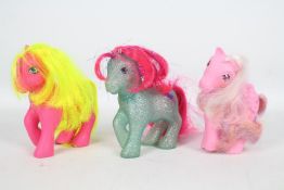 My Little Pony, Hasbro - Three loose My Little Pony G1,Ponies.