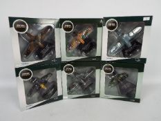 Oxford - 6 x boxed WWII aircraft models in 1:72 scale from the Front Line Fighters series including