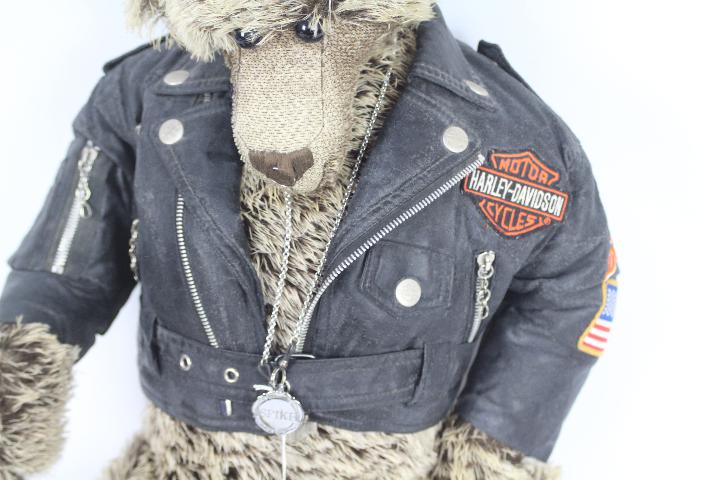 Judy Taylor - Harley Davidson - A large hand made bear by Judy Taylor, - Image 4 of 7