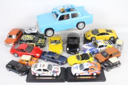 Maisto - Bburago - Mattel - Schabak - 18 x model cars in various scales including Welly Porsche 911