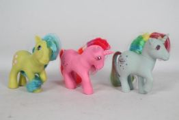 My Little Pony, Hasbro - Three loose My Little Pony G1,Ponies.